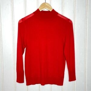 Anthropologie Moth Wool Blend Mock Neck Turtleneck XS -158